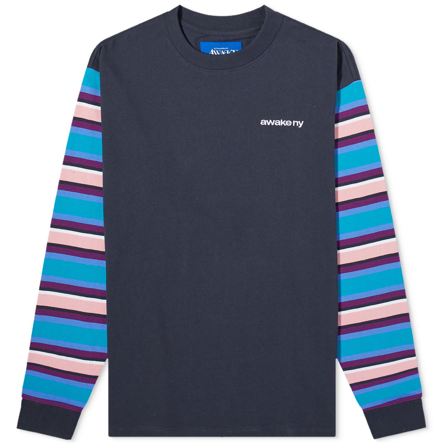 Tričko Awake NY 94 Stripe T-Shirt Navy | AWK-FW23-TS001-NYM, 0