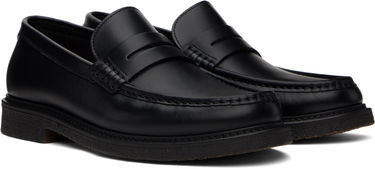 Tenisky a topánky BOSS BOSS Polished Leather Loafers Čierna | 50536162, 3