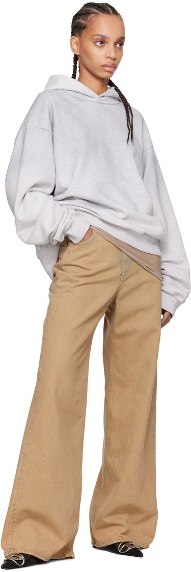 Mikina Acne Studios Distressed Hoodie Šedá | CI0159-, 3