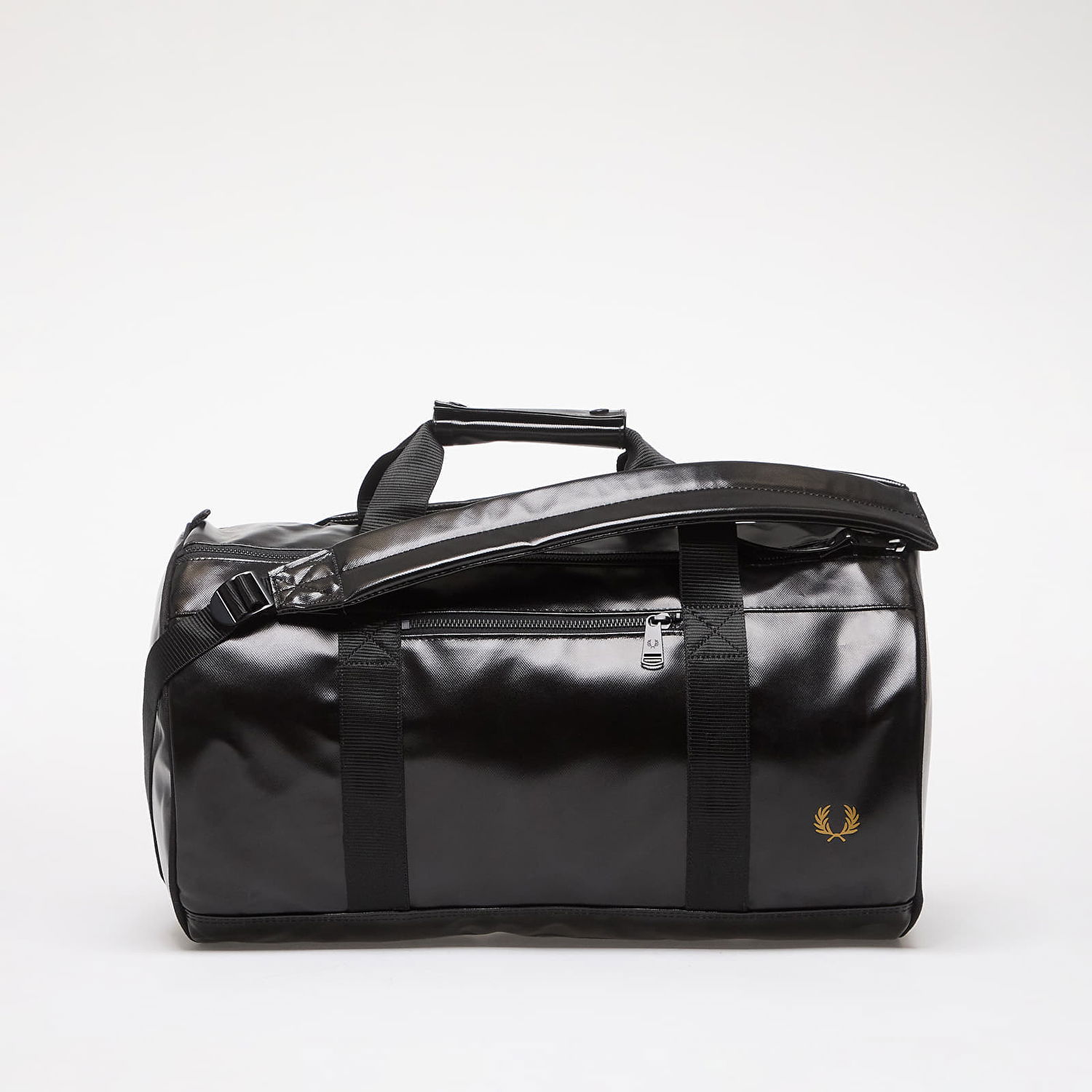 Cestovná taška Fred Perry Tonal Barrel Backpack Black/ Gold Universal Čierna | L8255 774, 0