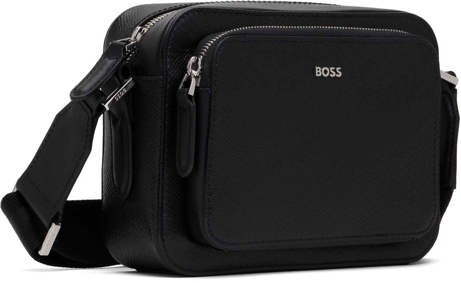 Taška cez rameno BOSS BOSS Logo Hardware Reporter Bag Čierna | 50523255, 1