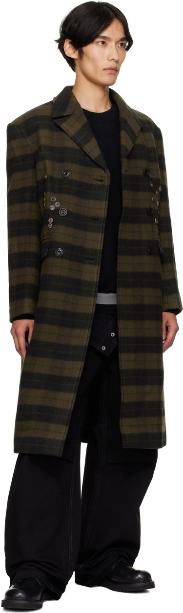 Kabáty Andersson Bell Andersson Bell Lacie Check Button Coat Zelené | awa726w, 3