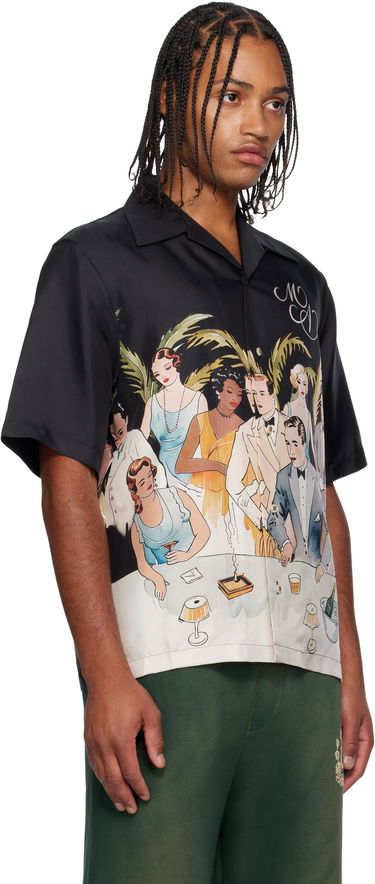 Košeľa AMIRI AMIRI Bar Scene Resort Shirt Čierna | AMSTCA1192, 1