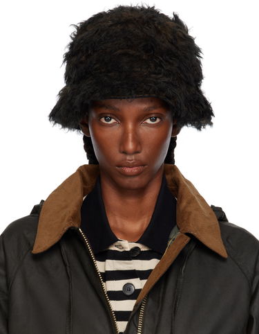 Klobúk OUR LEGACY Shaggy Faux-Fur Logo Hardware Bucket Hat Čierna | A4258BOB, 0