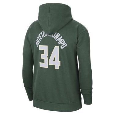 Mikina Nike Milwaukee Bucks Essential NBA Fleece Pullover Hoodie Zelené | DB1184-323, 2