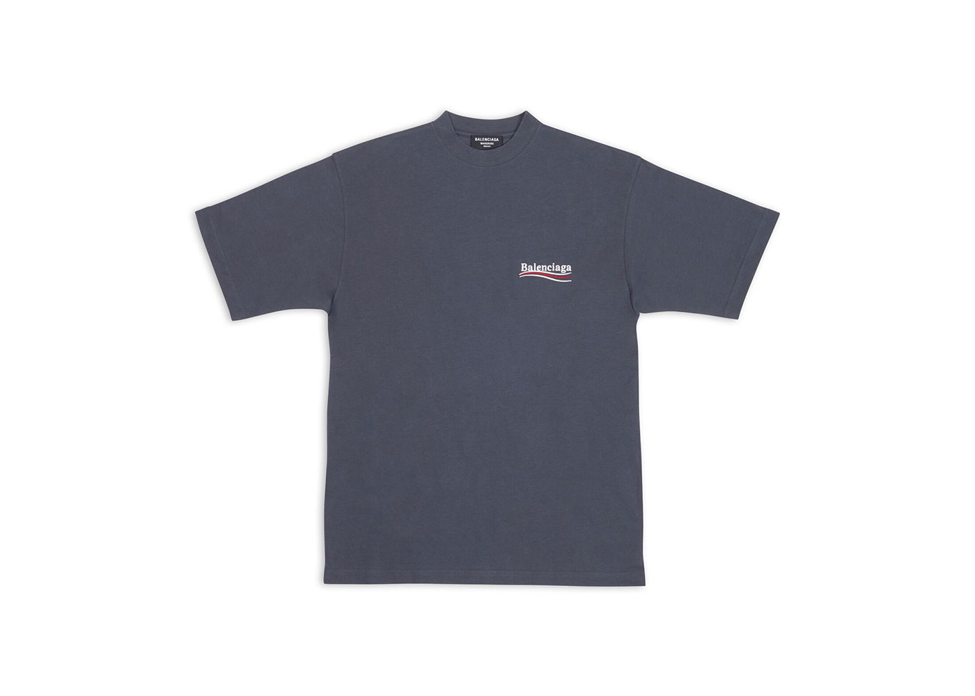 Tričko Balenciaga Political Campaign Large Fit T-Shirt Šedá | 641675TKVJ11366, 0