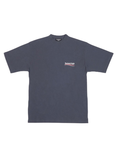 Tričko Balenciaga Political Campaign Large Fit T-Shirt Šedá | 641675TKVJ11366