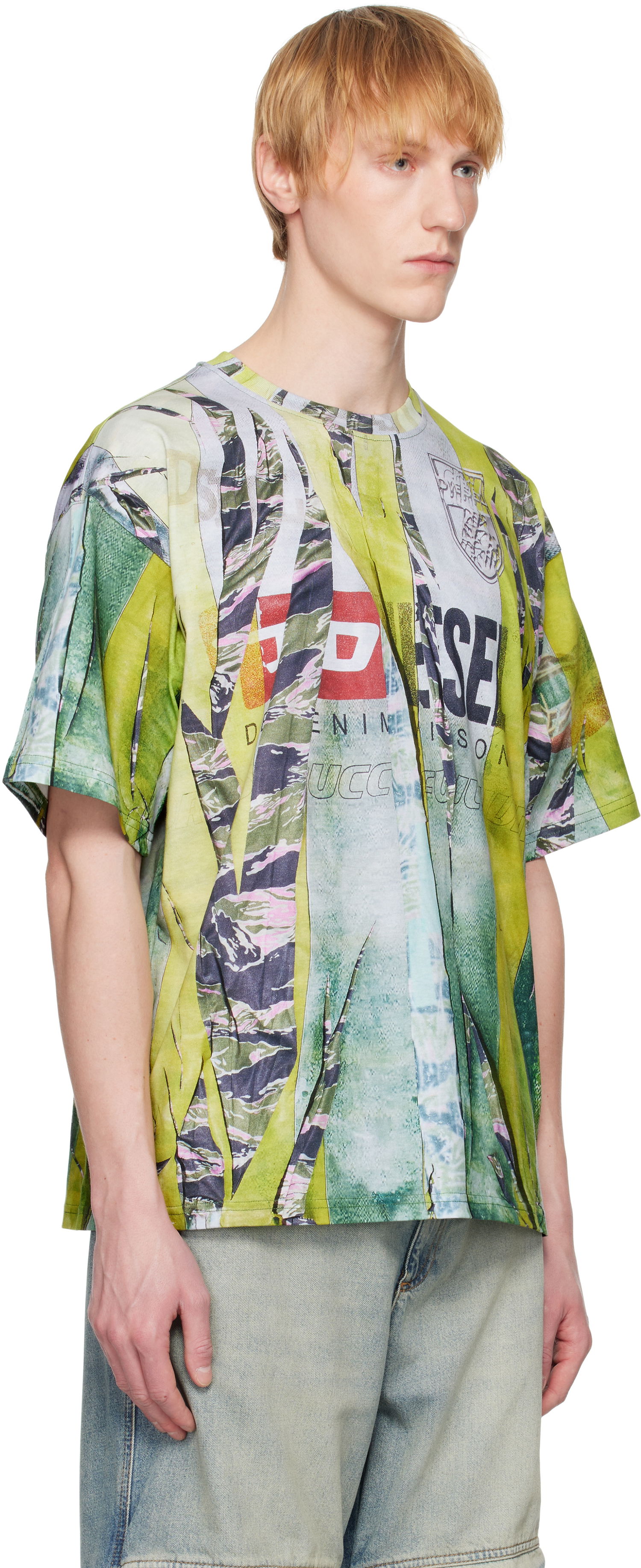 Tričko Diesel Diesel T-Boxt-R13 Graphic T-Shirt Zelené | A19648-0HGBY-21IA, 1