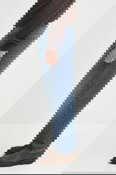 Džínsy Carhartt WIP Newel Pant Washed Straight Fit Jeans Modrá | I029208.014L, 1