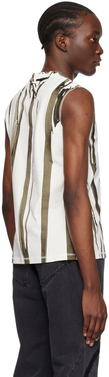 Tielko Dion Lee Fang Print Sleeveless Top Biela | C3142P23, 2