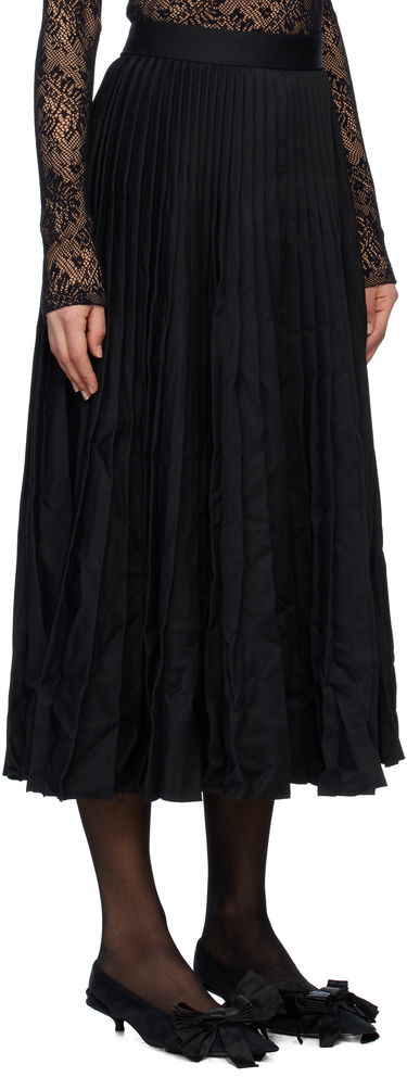 Sukňa Balenciaga Pleated Midi Skirt Čierna | 808777 TRT08, 1