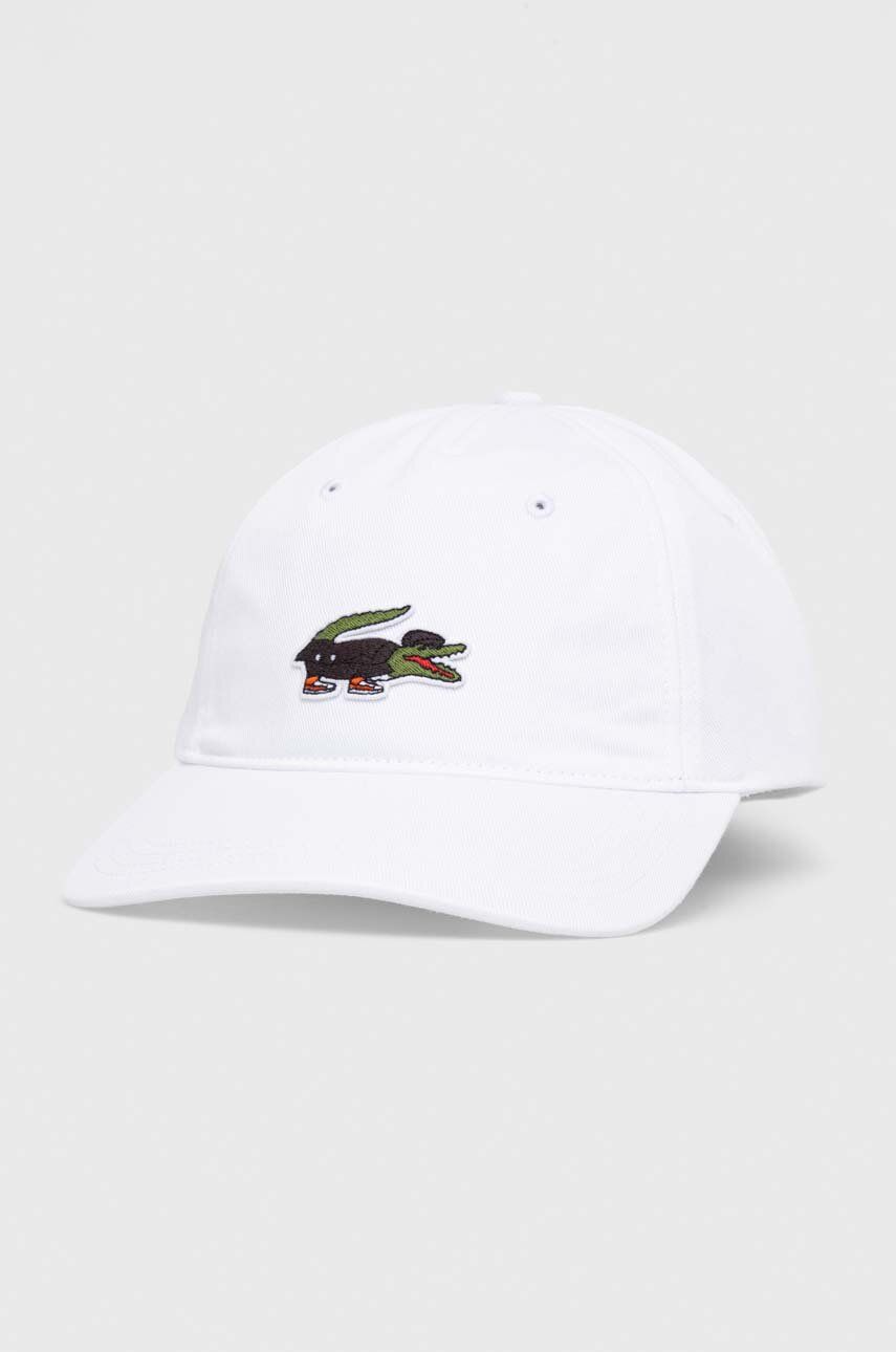 Šiltovka Lacoste x Netflix Show Crocodile Cap Biela | RK7743, 0