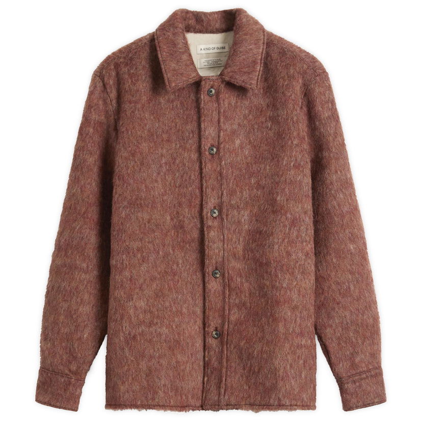 Košeľa A Kind of Guise Cullu Hairy Overshirt Červená | 157-14802-618