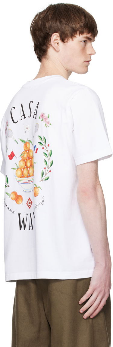 Tričko Casablanca Casablanca 'Casa Way' Graphic T-Shirt Biela | MPF25-JTS-001-26-EX-FLANNELS, 2