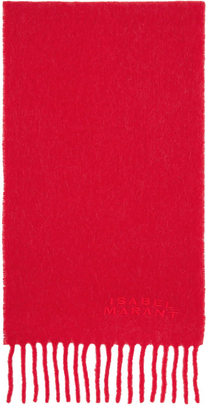 Šál ISABEL MARANT Red Firny Scarf Červená | EC002XFB-A4C04A, 0
