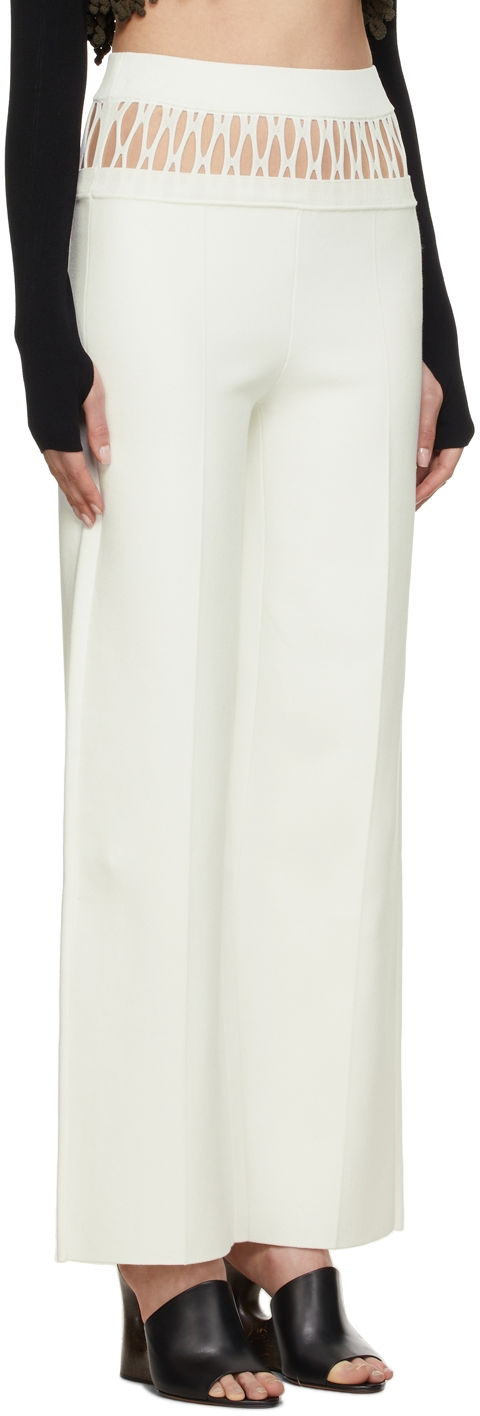 Nohavice Dion Lee Dion Lee Fishnet Tailored Trousers Biela | C7059S22, 1