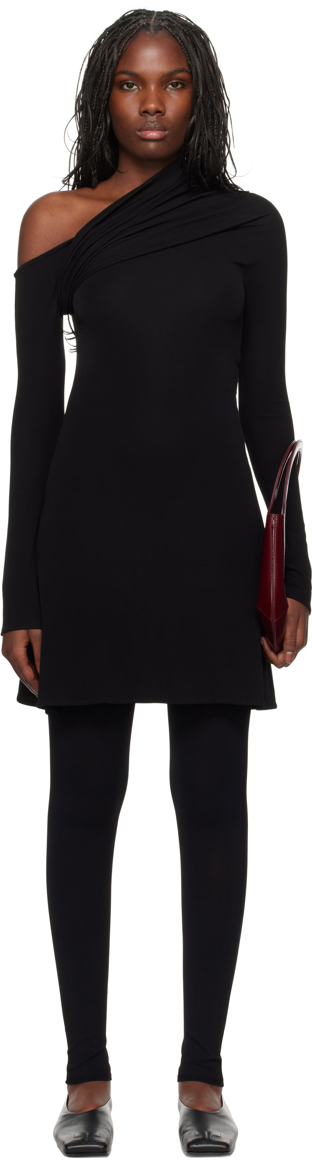 Kabelka Courrèges Courrèges Twist Crepe Minidress Fialová | 324JRO449JS0145, 0