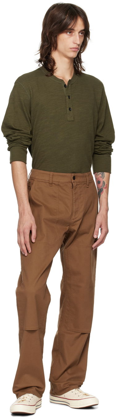 Tričko rag & bone Rag & Bone Classic Flame Henley Zelené | MBC22FT037TL37, 3