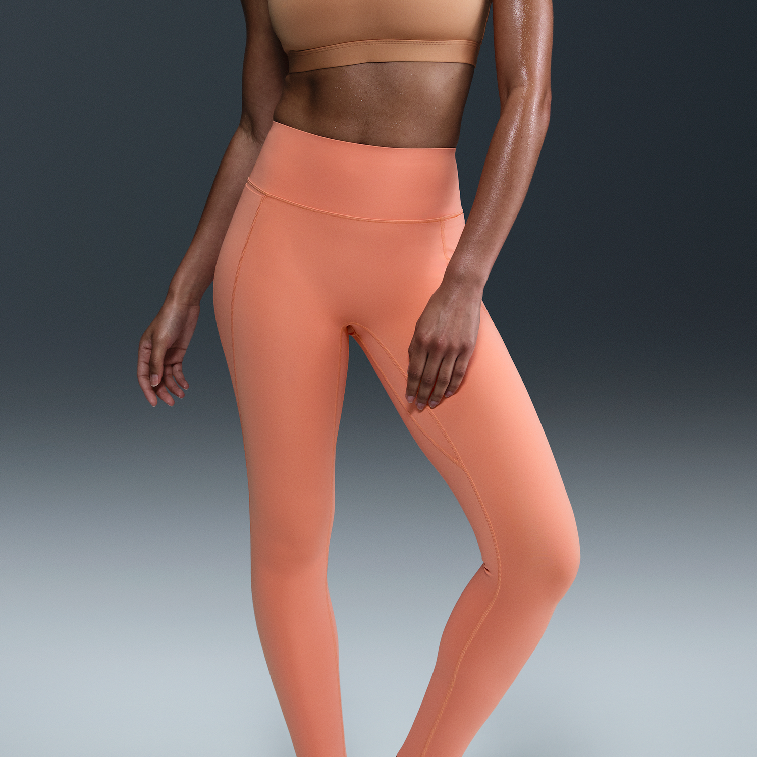 Legíny Nike Nike Universa High-Waisted Full-Length Pocket Leggings Oranžová | HQ6810-844, 1