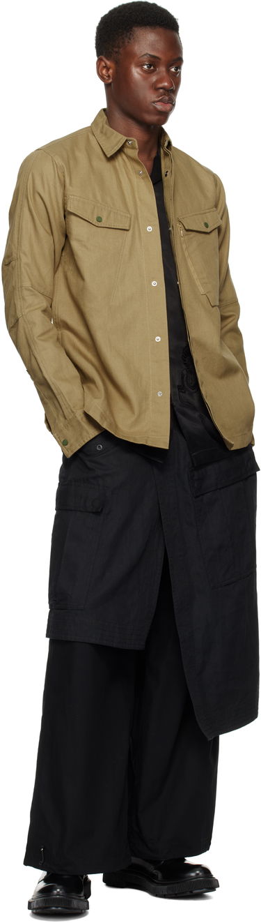 Cargo nohavice Maharishi Maharishi Asymmetrical Hakama Track Cargo Pants Čierna | 6027, 3
