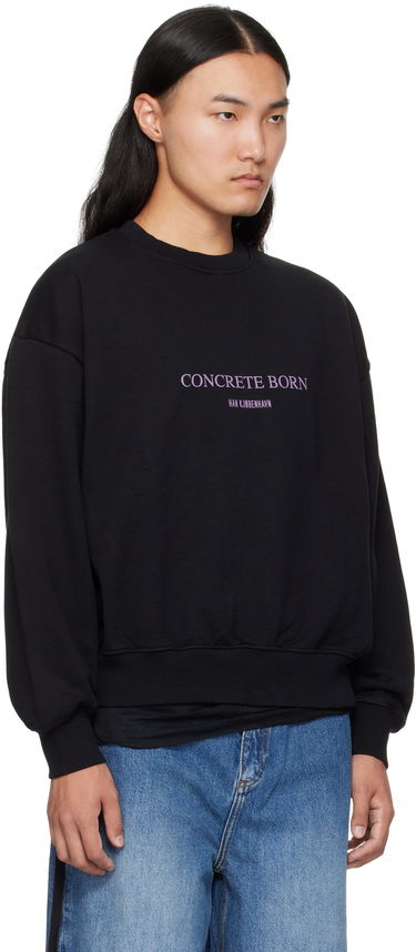 Mikina Han Kjøbenhavn Han Kjobenhavn Logo Oversized Crewneck Sweatshirt Čierna | M-134724, 1