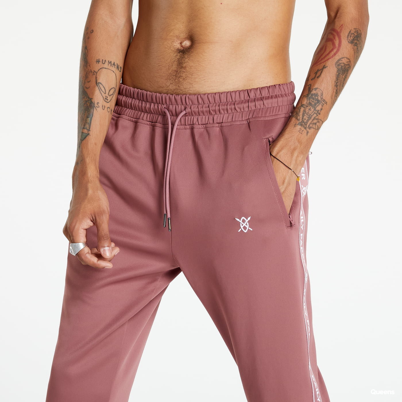 Nohavice a džínsy DAILY PAPER Tonal Etape Logo Trackpants Ružová | 2222104, 1