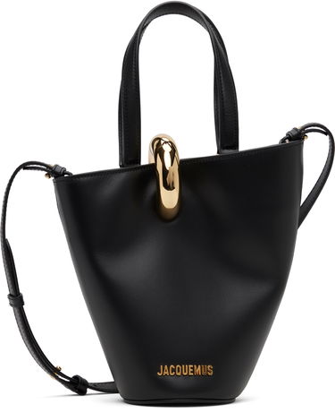 Tote bag Jacquemus La Casa The small Bambola Gold-Loop Tote Čierna | 24HBAW00389AC01C01, 0