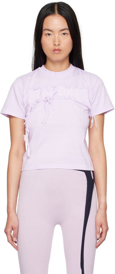 Tričko Ottolinger Ottolinger Distressed Otto Fitted T-Shirt Fialová | 2215014014, 0