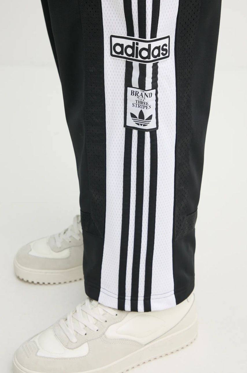 Black Training Pants with Stripes
