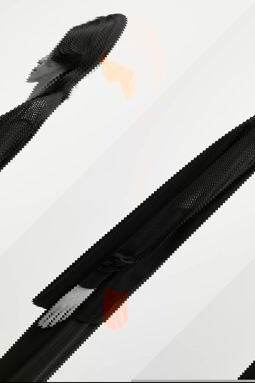 Tričko Rick Owens Rick Owens DRKSHDW Knitted - Girdered Long-Sleeve T-Shirt Čierna | CM01E1673.CHJGOM, 1