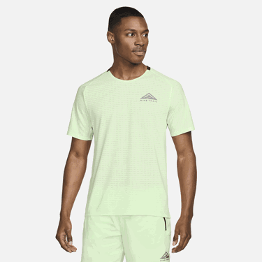 Tričko Nike Trail Solar Chase Dri-FIT Zelené | DV9305-376, 1