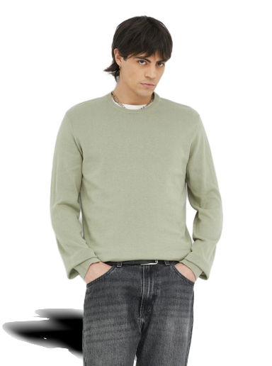 Mikina Wrangler Crew Neck Sweater Zelené | W8A0QJG15