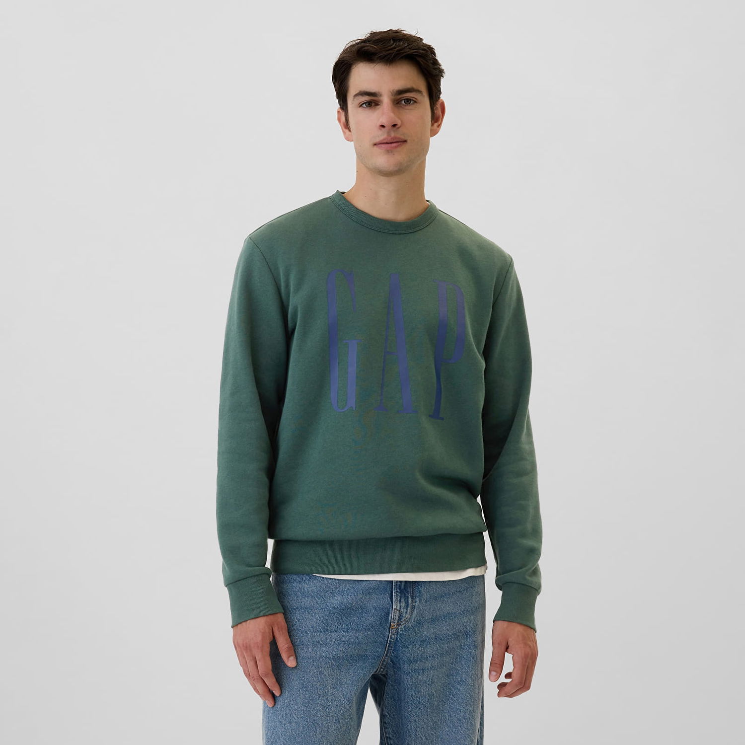 Mikina GAP Fleece Sweatshirt Moores Green Zelené | 542214-04, 0