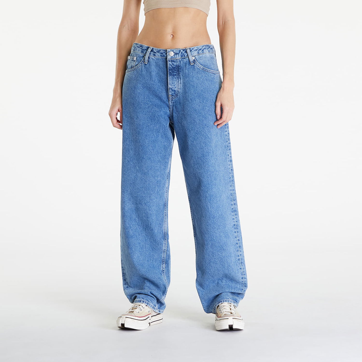 Džínsy CALVIN KLEIN 90'S Straight Jeans Denim Medium Modrá | J20J222753 1A4, 0
