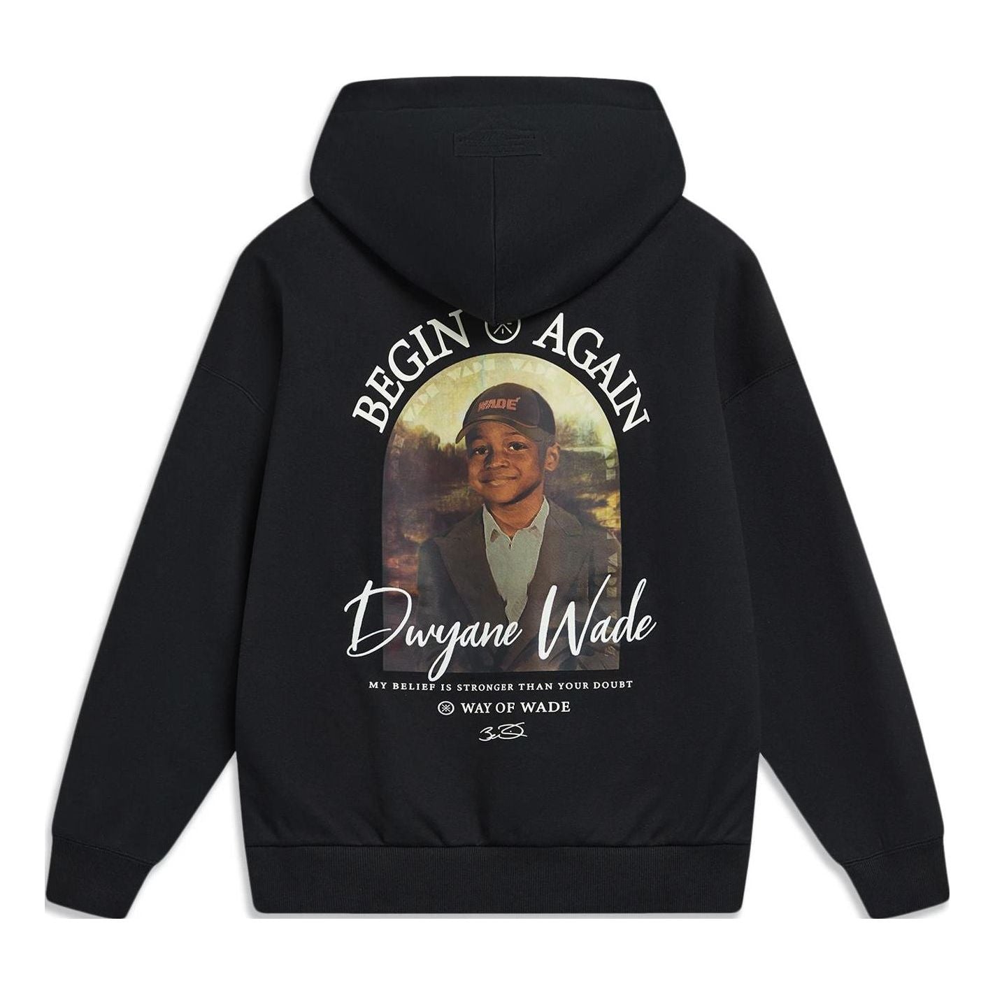 Mikina Li-Ning Way Of Wade Photo Graphic Hoodie Čierna | AWDT943-1, 0