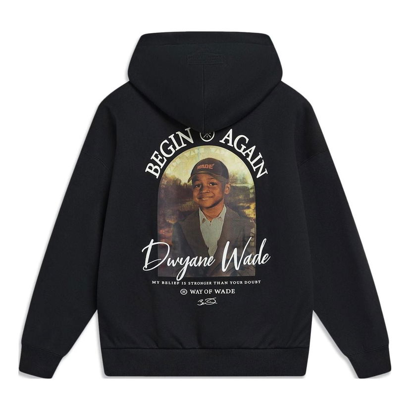 Mikina Li-Ning Way Of Wade Photo Graphic Hoodie Čierna | AWDT943-1