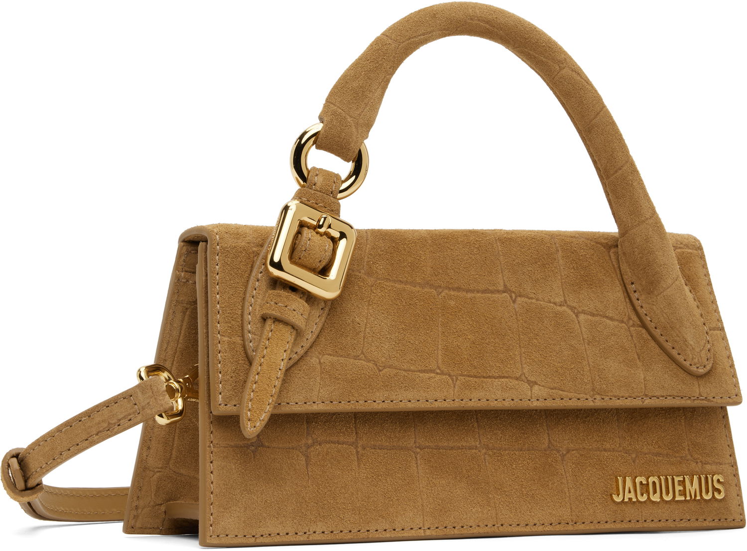 Kabelka Jacquemus Jacquemus La Croisière 'The long Chiquito with buckle' Suede Bag Hnedá | 25E233BA326-3243, 1