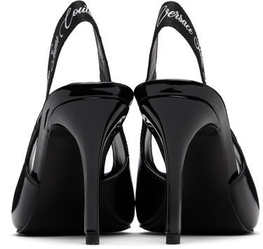 Starostlivosť o obuv Versace Versace Jeans Couture Scarlett Slingback Mid Heels Čierna | E79VA3S52_EZS859, 1