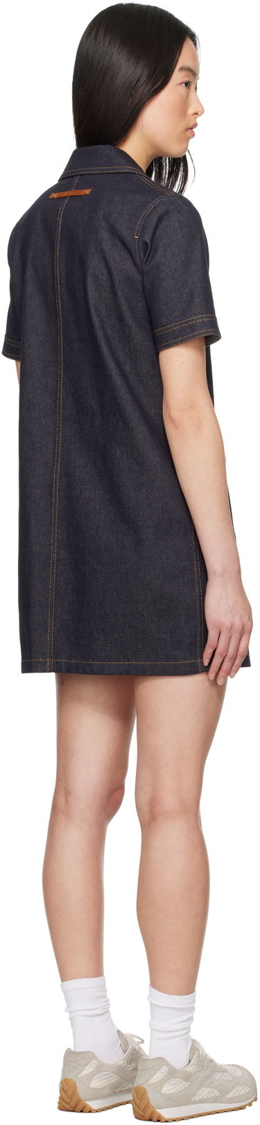 Šaty Moncler Moncler Denim Shirt Dress Modrá | K10932G00007597BH, 2