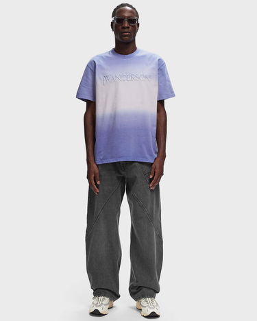 Tričko JW Anderson LOGO EMBROIDERY GRADIENT T-SHIRT Modrá | JT0238-PG1551-748, 1