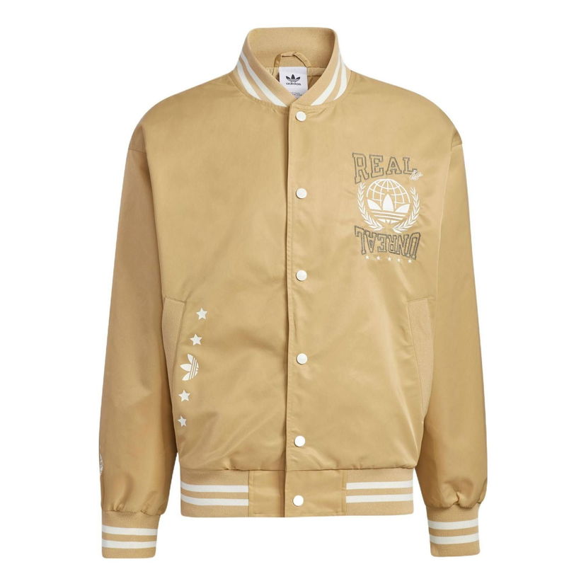 Bomber bunda adidas Originals Woven Bomber Jacket Béžová | HY1358