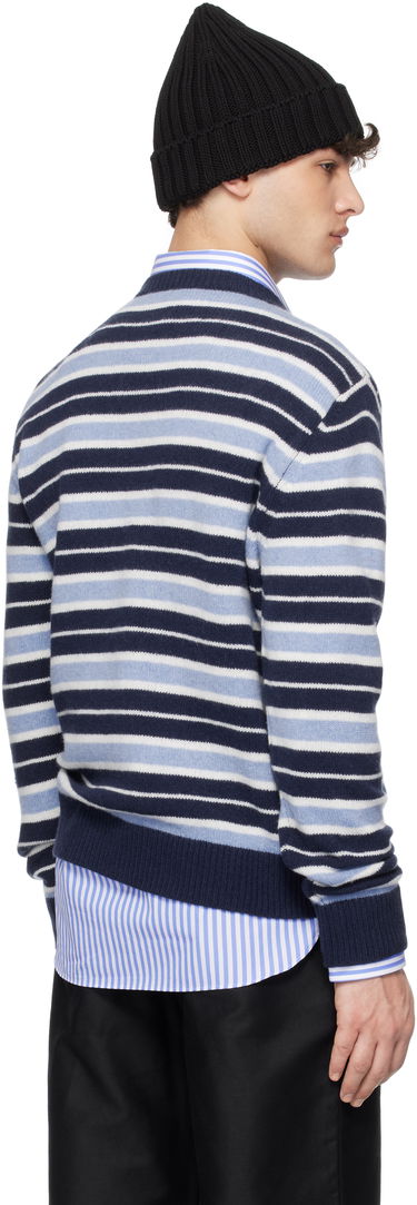 Sveter Marni Marni Iconic Stripe Cashmere Blend Sweater Navy | GCMG0434Q0 UFZ385, 2