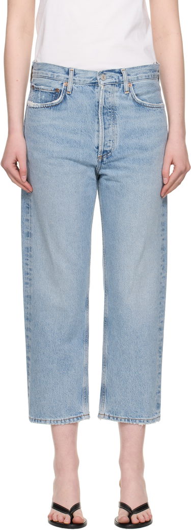 Džínsy AGOLDE AGOLDE 90's Crop Mid Rise Straight Jeans Modrá | A173H-1206, 0