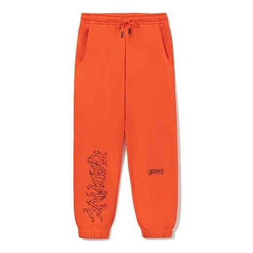 Tepláky Li-Ning BadFive Graphic Print Sweatpants Oranžová | AKLRF27-6
