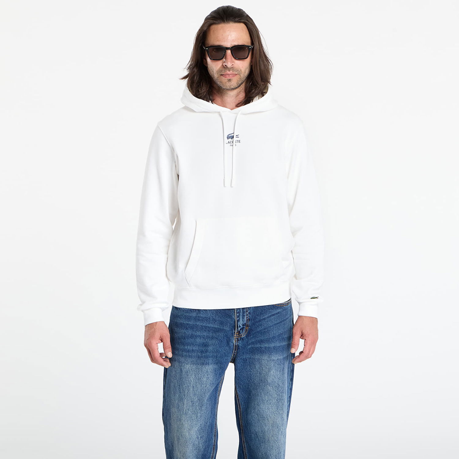 Mikina Lacoste LACOSTE Men's Hoodie Biela | SH2740 70V, 0