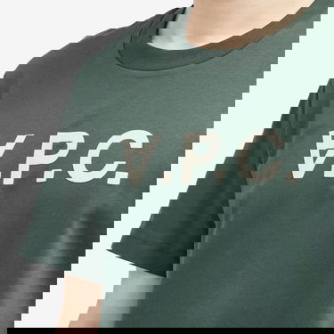 Tričko A.P.C. VPC Logo T-Shirt Dark Green Size Large Zelené | COHBM-M26384-KMA, 5