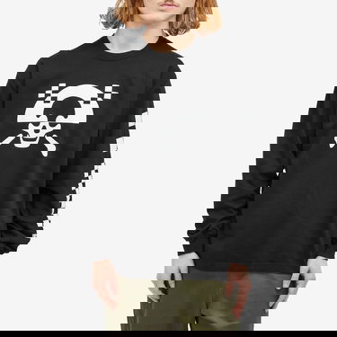 Tričko Neighborhood Neighborhood LS-5 Skull Print Long Sleeve T-Shirt, Size Large Čierna | 242PCNH-LT05-BLK, 2