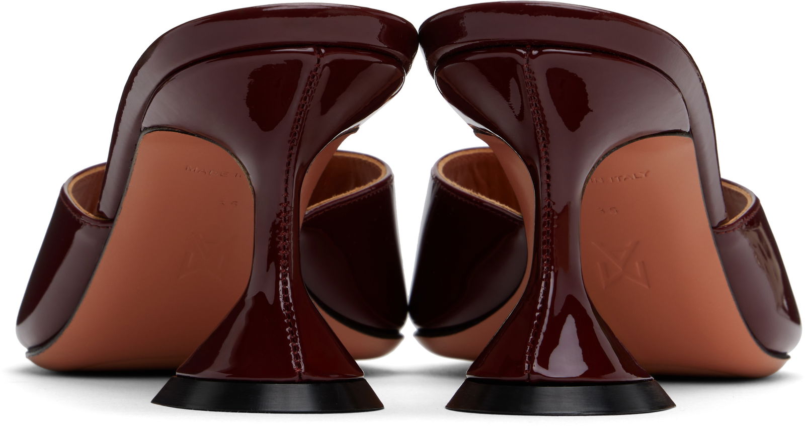 Amina Muaddi Lupita 70 Heeled Patent Leather Sandals