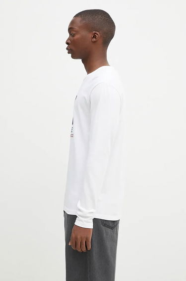 Tričko WOOD WOOD Mel Long Sleeve T-Shirt With Print Biela | 10285402.2323, 1