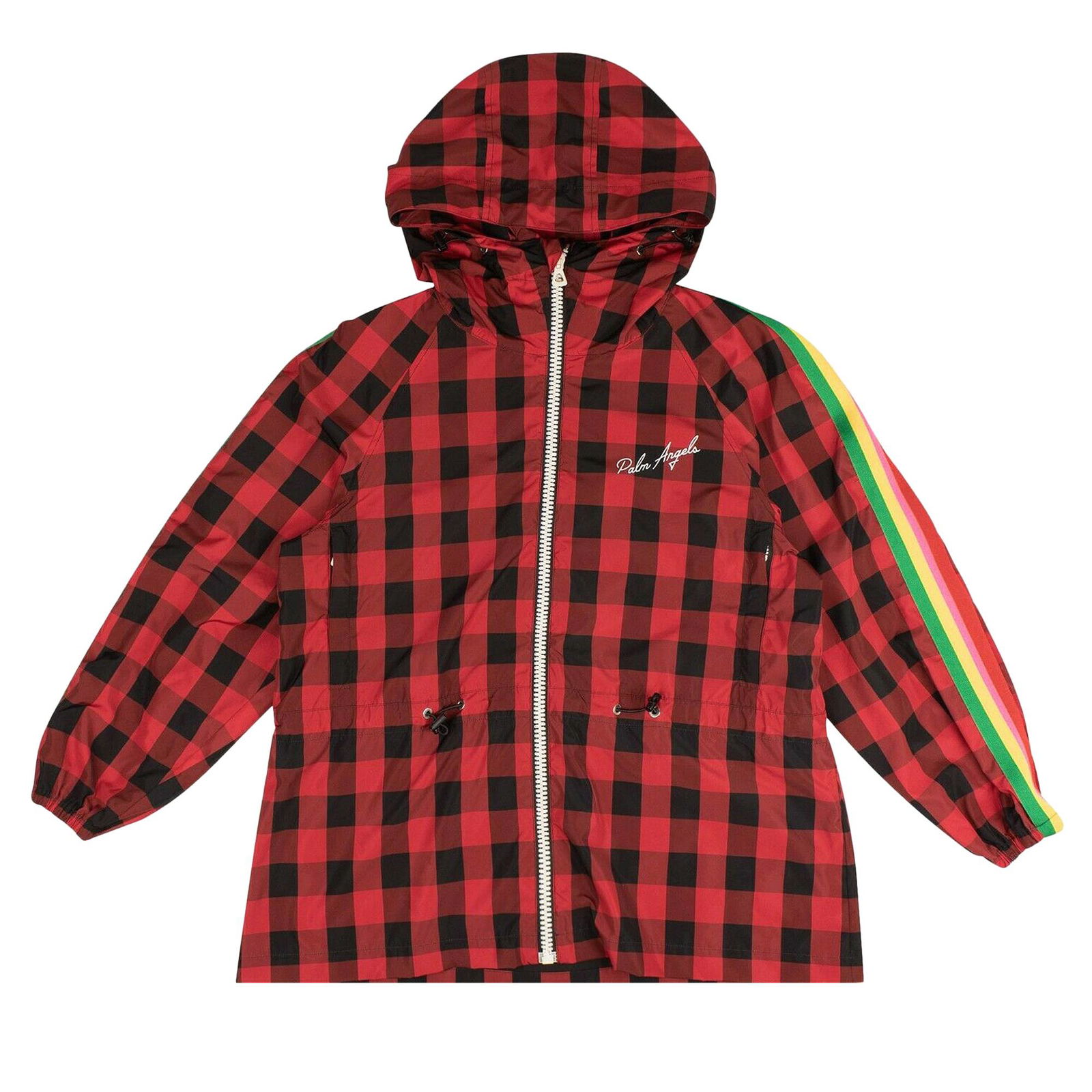 Buffalo Plaid Multicolor Stripe Windbreaker